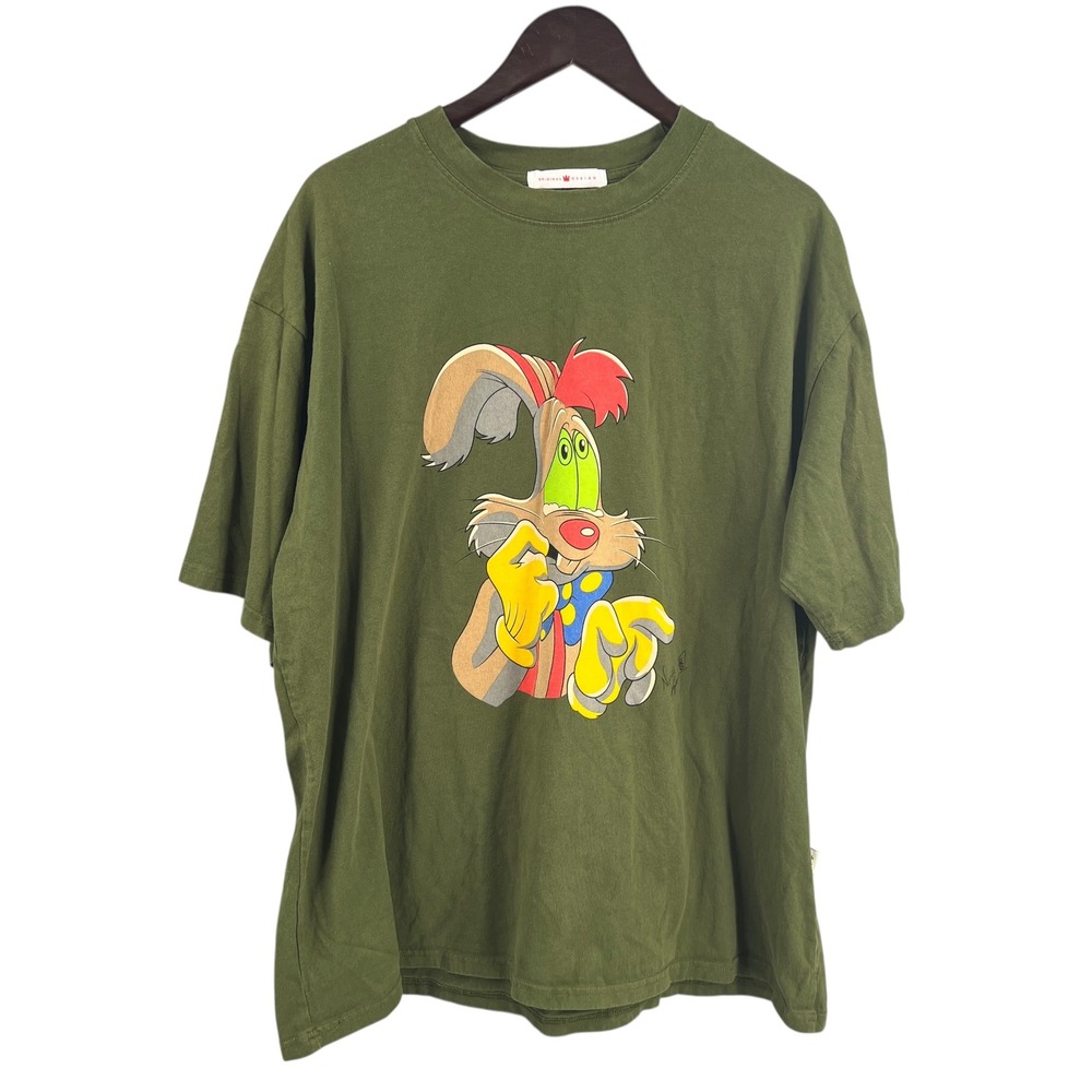 Vintage Cartoon Bunny Graphic Tee by Original Design Estimated Size‎ 2XL
